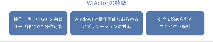 winactorの特徴